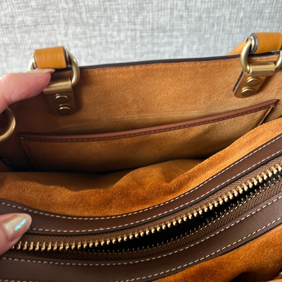 Coach Signature Rogue 25 Jacquard Textile Leather Purse Satchel Tote NWOT - Picture 5 of 13